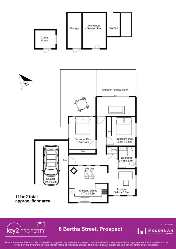 Floorplan of Homely house listing, 6 Bertha Street, Prospect TAS 7250