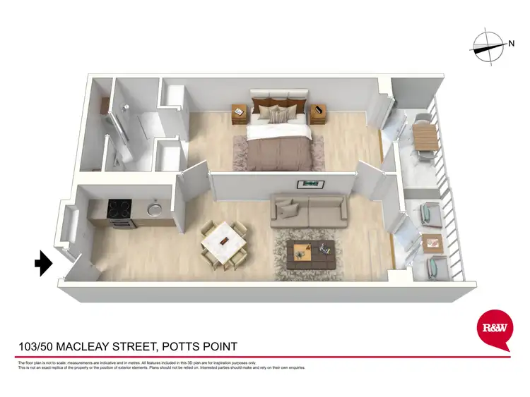 Floorplan of Homely apartment listing, 103/50 Macleay Street, Potts Point NSW 2011