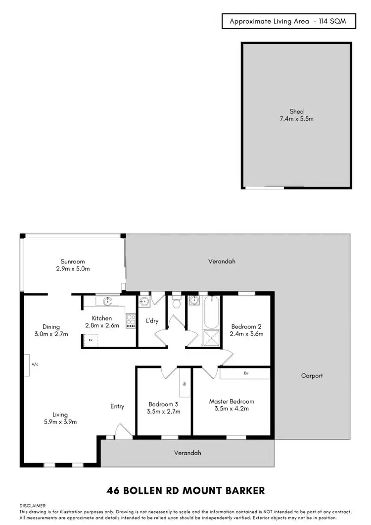 Floorplan of Homely house listing, 46 Bollen Road, Mount Barker SA 5251