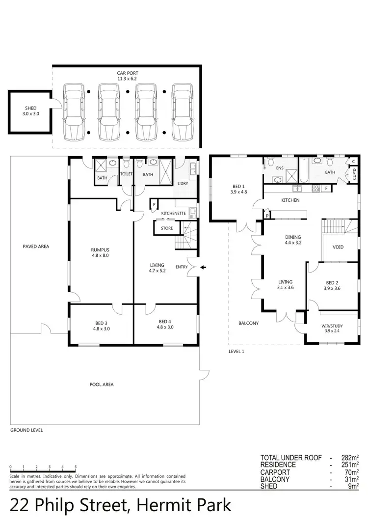 Floorplan of Homely house listing, 22 Philp Street, Hermit Park QLD 4812