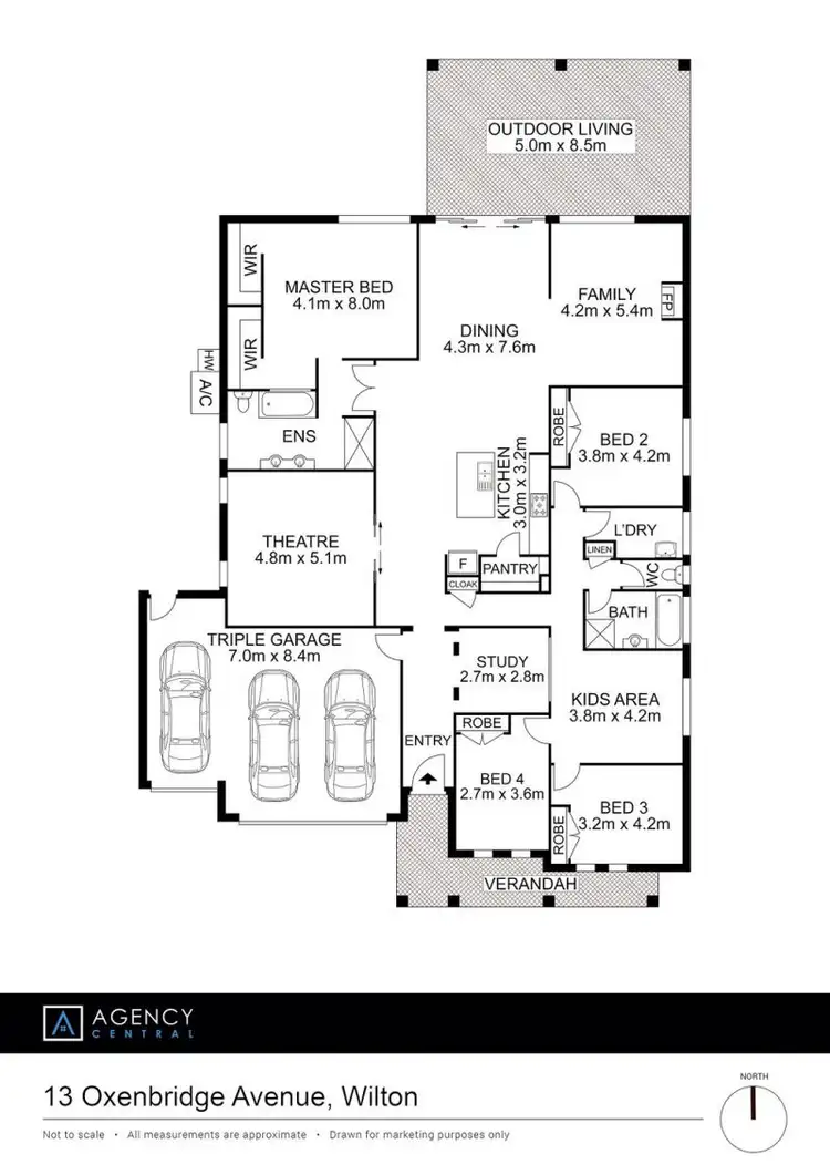Floorplan of Homely house listing, 13 Oxenbridge Avenue, Wilton NSW 2571
