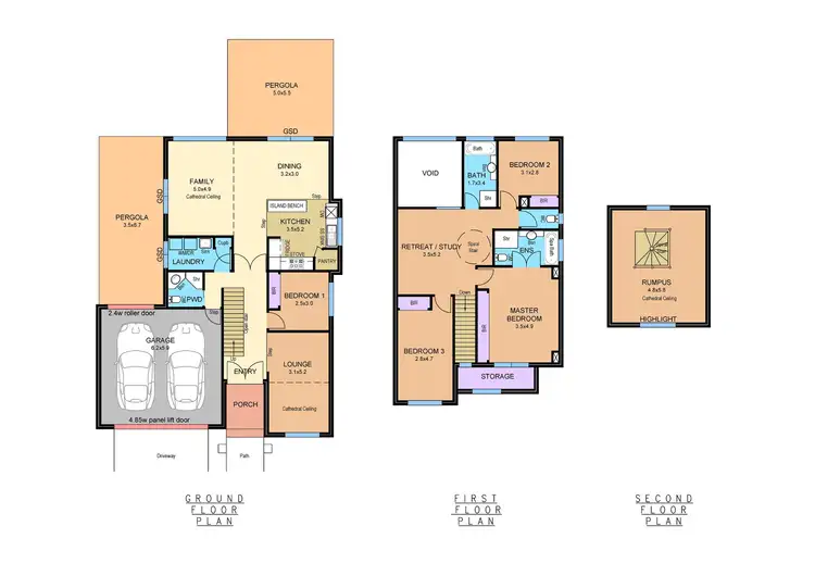 Floorplan of Homely house listing, 5 Mount Eccles Place, Caroline Springs VIC 3023
