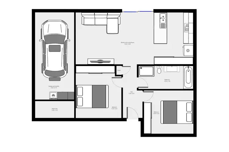Floorplan of Homely townhouse listing, 1/31 Banjo Paterson Avenue, Mudgee NSW 2850