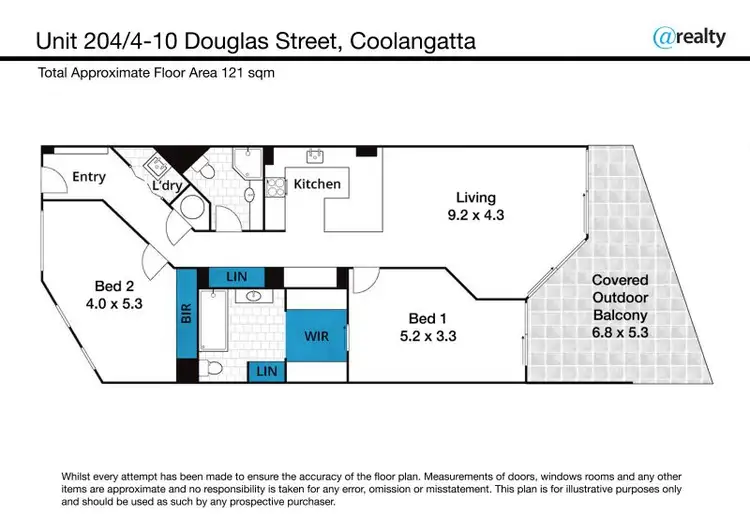 Floorplan of Homely apartment listing, 204/4 Douglas Street, Coolangatta QLD 4225