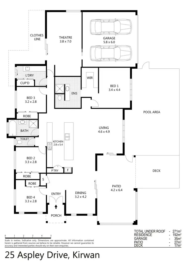 Floorplan of Homely house listing, 25 Aspley Drive, Kirwan QLD 4817
