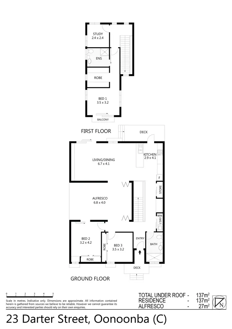 Floorplan of Homely townhouse listing, 23 Darter Street, Oonoonba QLD 4811