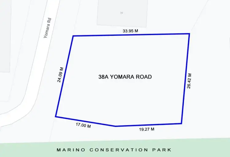 Floorplan of Homely land listing, 38A Yomara Road, Marino SA 5049