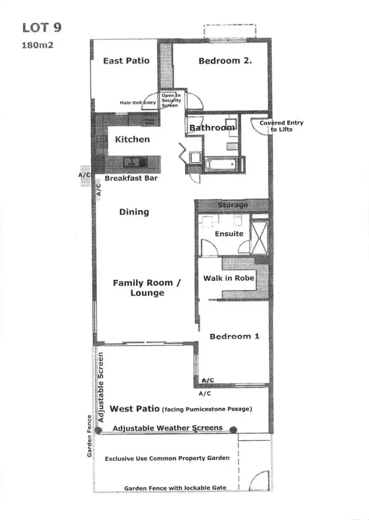 Floorplan of Homely unit listing, 9/52 Bestman Avenue, Bongaree QLD 4507