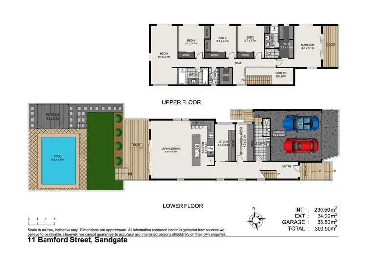 Floorplan of Homely house listing, 11 Bamford Street, Sandgate QLD 4017