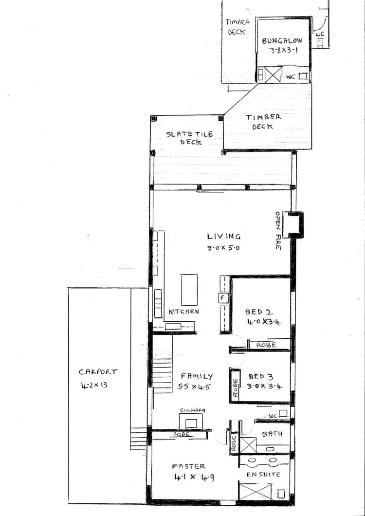 Floorplan of Homely house listing, 3 Dawn Crescent, Bonnie Doon VIC 3720