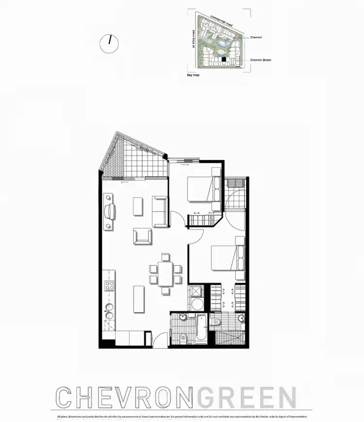 Floorplan of Homely apartment listing, 414/539 St Kilda Road (Cnr Commercial Road), South Yarra VIC 3141