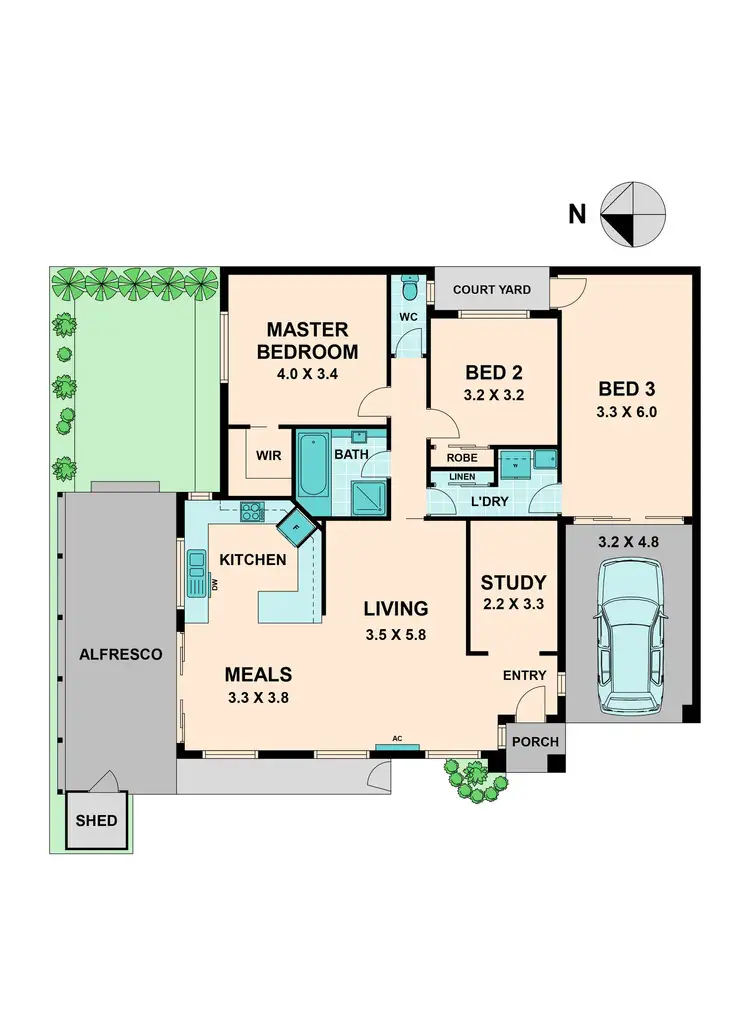 Floorplan of Homely townhouse listing, 3/37 STEPHENSON STREET, Spotswood VIC 3015