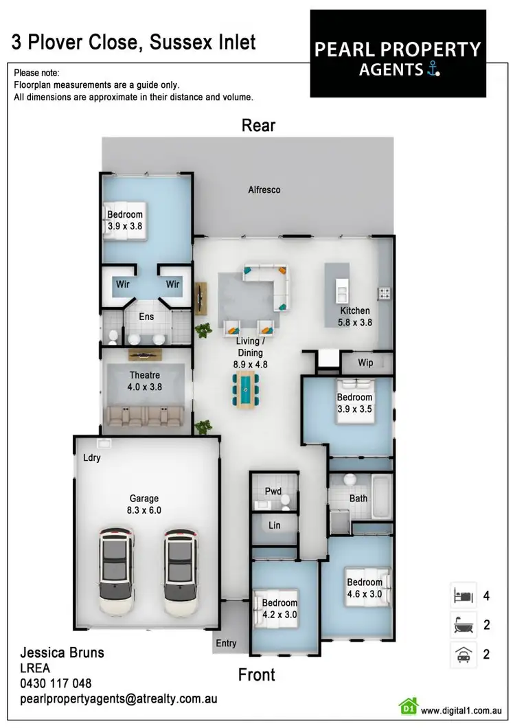 Floorplan of Homely house listing, 3 Plover Close, Sussex Inlet NSW 2540