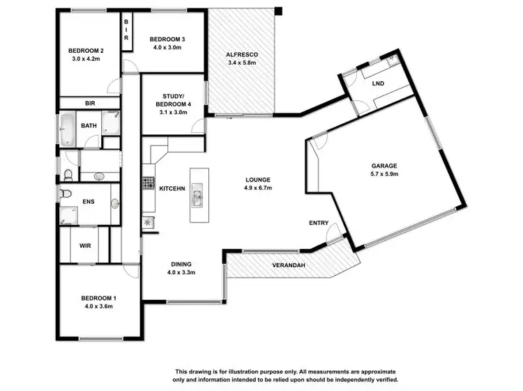 Floorplan of Homely house listing, 5 Emerald Drive, Mount Gambier SA 5290