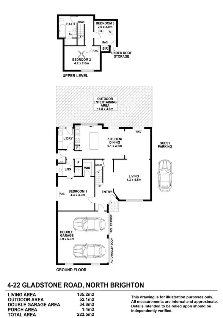 Floorplan of Homely unit listing, 4/22 Gladstone Road, North Brighton SA 5048