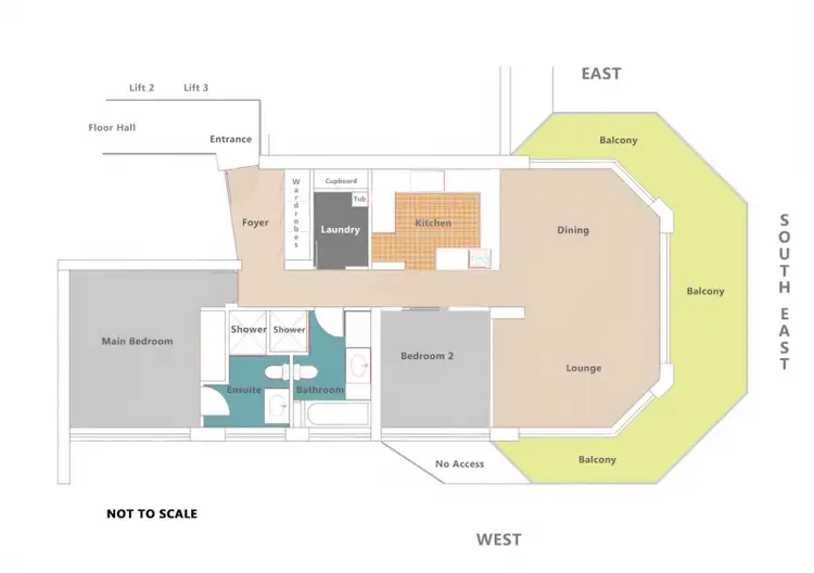 Floorplan of Homely apartment listing, 80 Esplanade, Surfers Paradise QLD 4217
