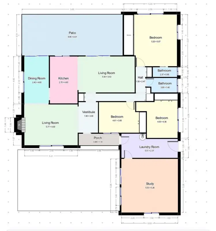 Floorplan of Homely rural property listing, 9 Berowra Place, King Creek NSW 2446