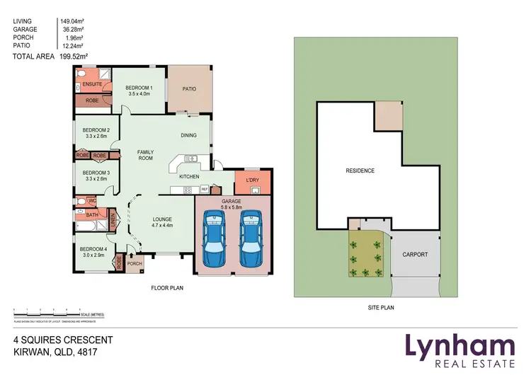 Floorplan of Homely house listing, 4 Squires Crescent, Kirwan QLD 4817
