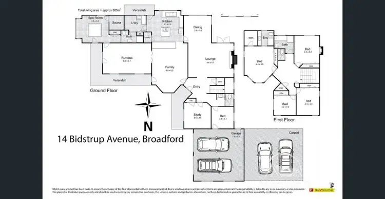Floorplan of Homely house listing, 14 Bidstrup Avenue, Broadford VIC 3658