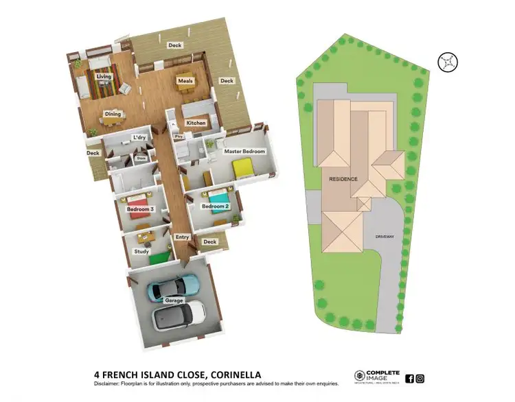 Floorplan of Homely house listing, 4 French Island Close, Corinella VIC 3984