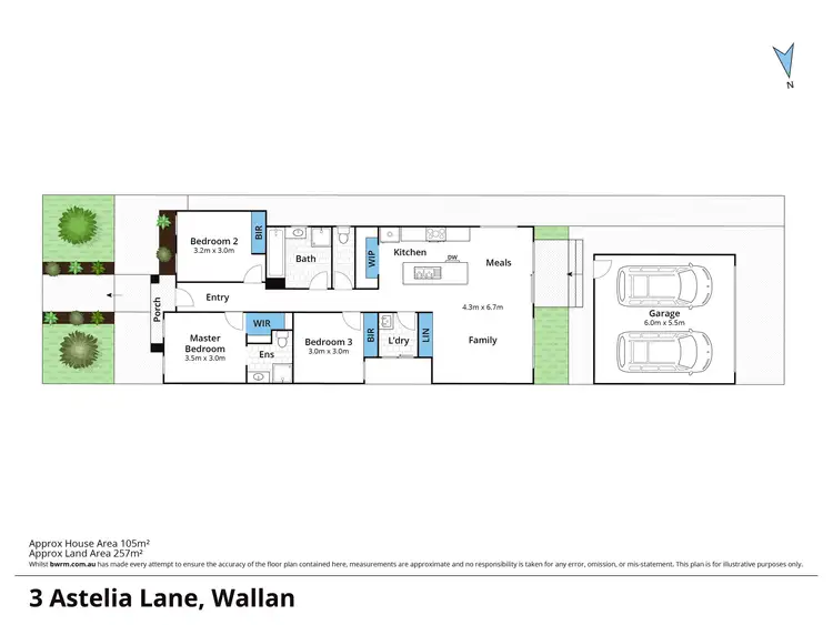 Floorplan of Homely house listing, 3 Astelia Lane, Wallan VIC 3756