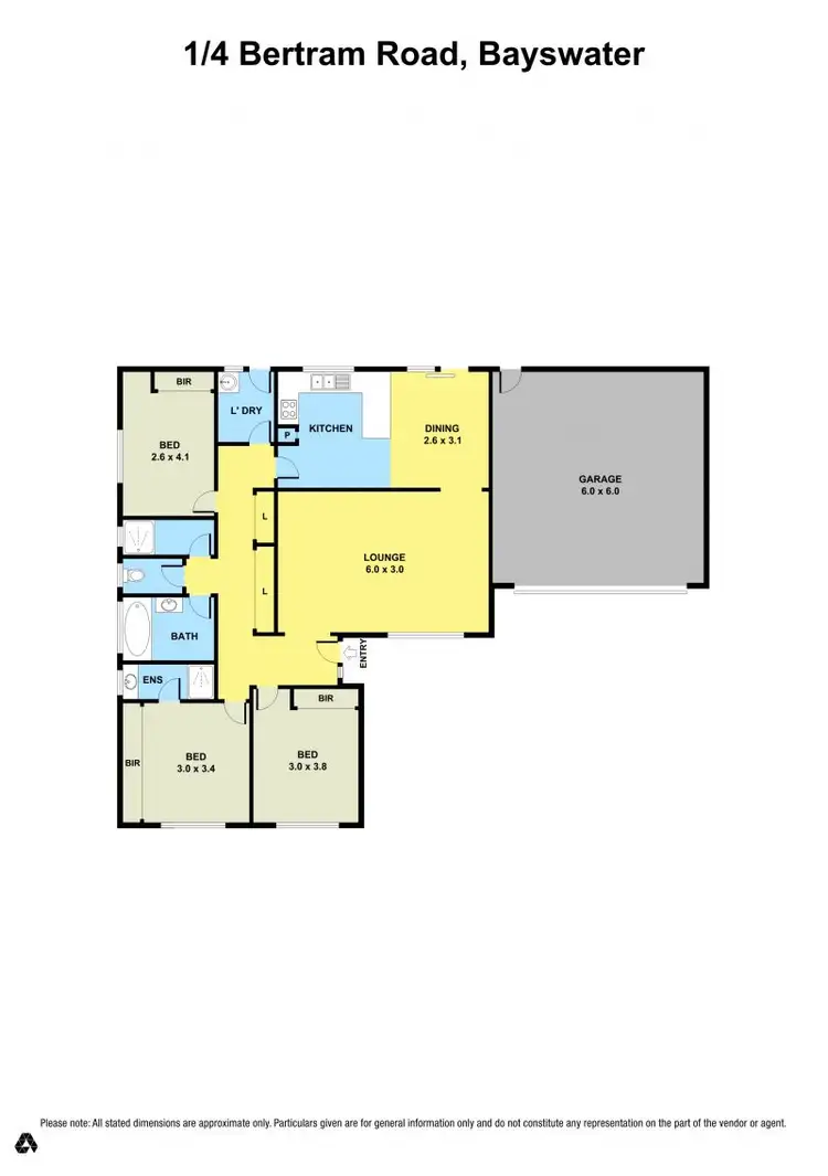 Floorplan of Homely unit listing, 1/4 Bertram Road, Bayswater VIC 3153