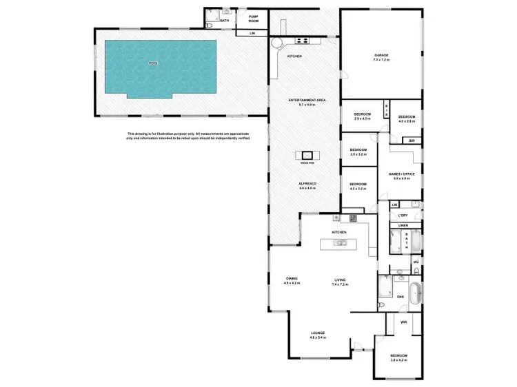 Floorplan of Homely rural property listing, 1359 Glenelg River Road, Caveton SA 5291