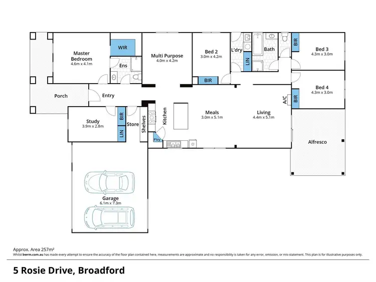Floorplan of Homely house listing, 5 Rosie Drive, Broadford VIC 3658