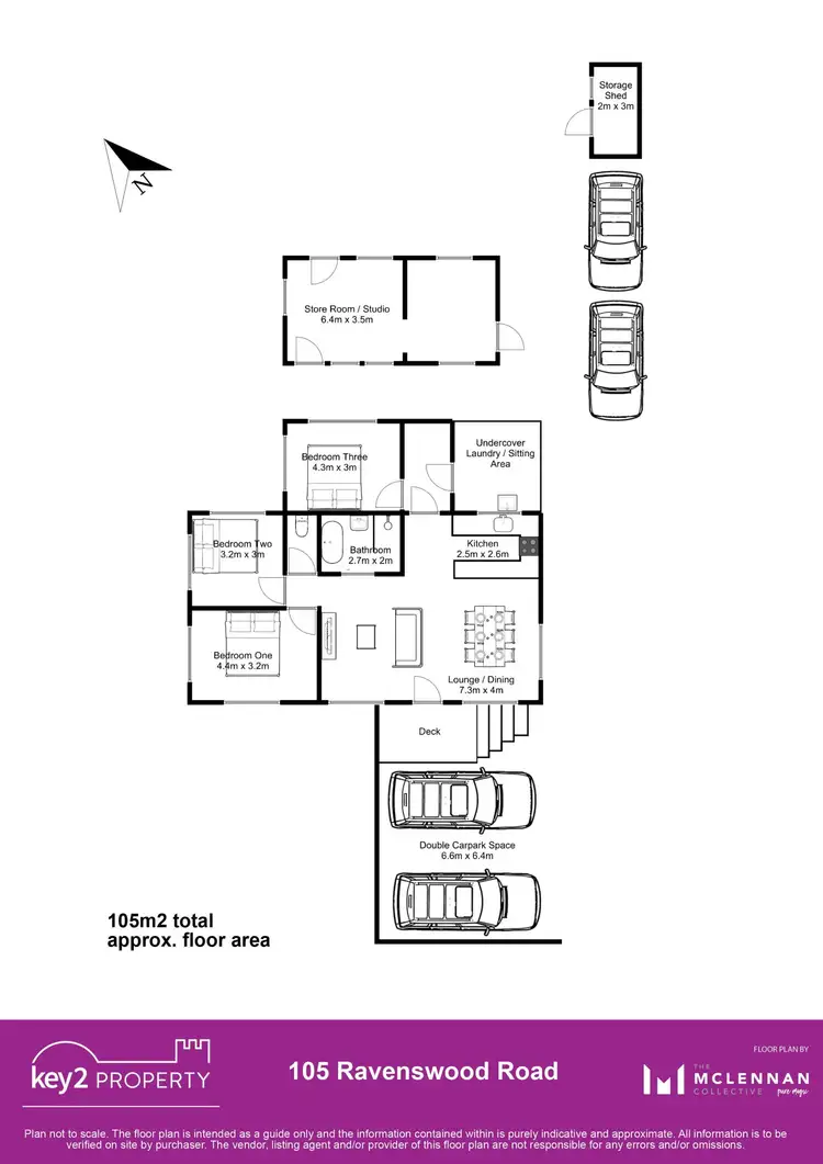 Floorplan of Homely house listing, 105 Ravenswood Road, Ravenswood TAS 7250