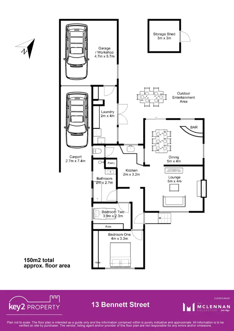 Floorplan of Homely house listing, 13 Bennett Street, South Launceston TAS 7249