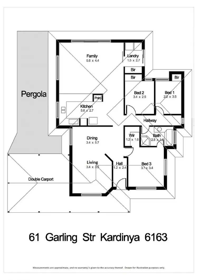 Floorplan of Homely house listing, 61 Garling Street, Kardinya WA 6163