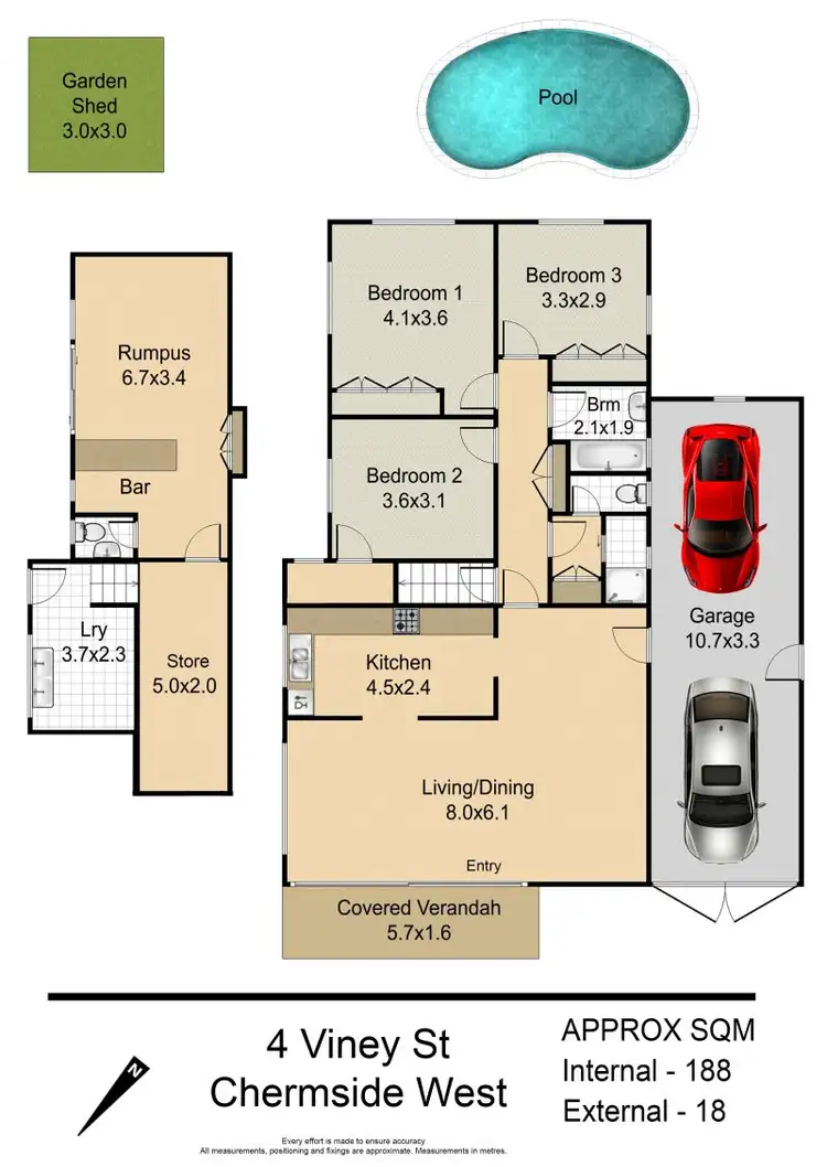 Floorplan of Homely house listing, 4 Viney Street, Chermside West QLD 4032