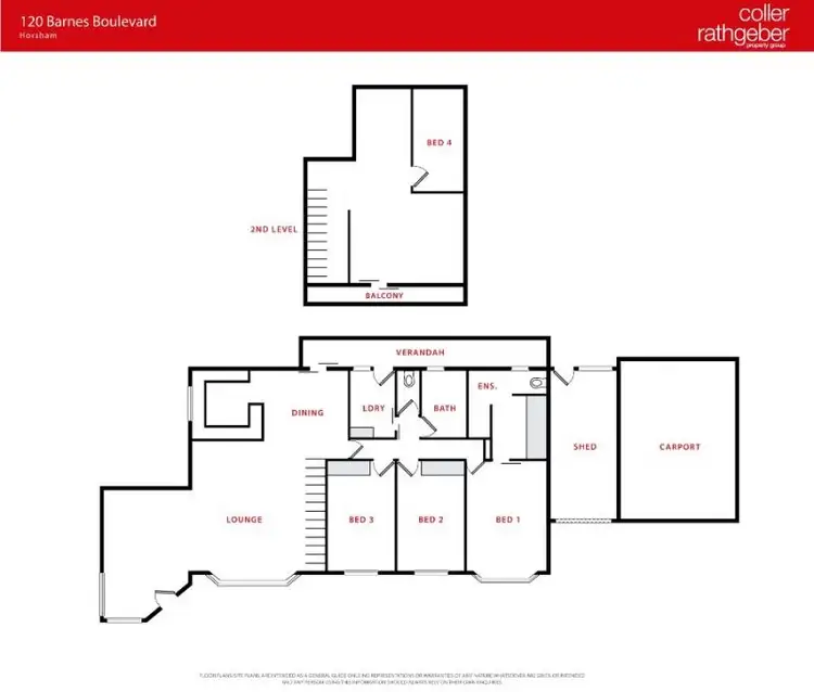 Floorplan of Homely house listing, 120 Barnes Boulevard, Horsham VIC 3400