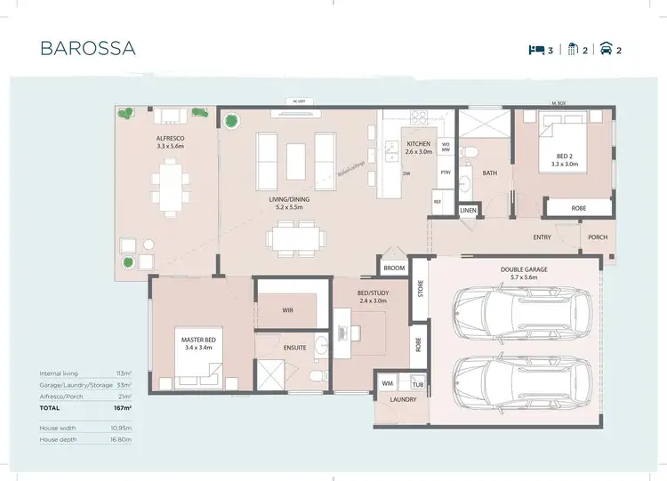 Floorplan of Homely retirement listing, 167/11 McIntosh Crescent, Woolgoolga NSW 2456