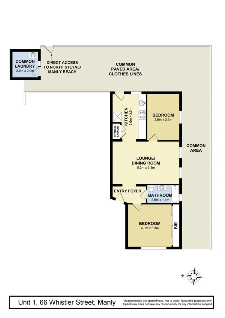 Floorplan of Homely apartment listing, 1/66 Whistler Street, Manly NSW 2095