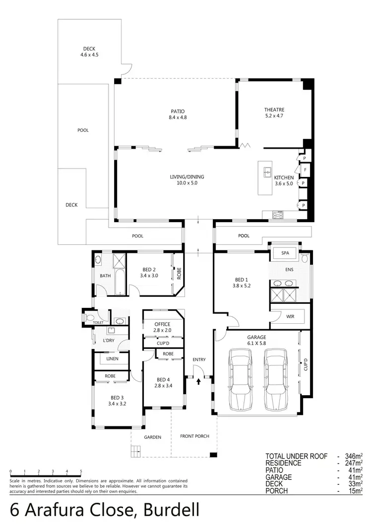 Floorplan of Homely house listing, 6 Arafura Close, Burdell QLD 4818