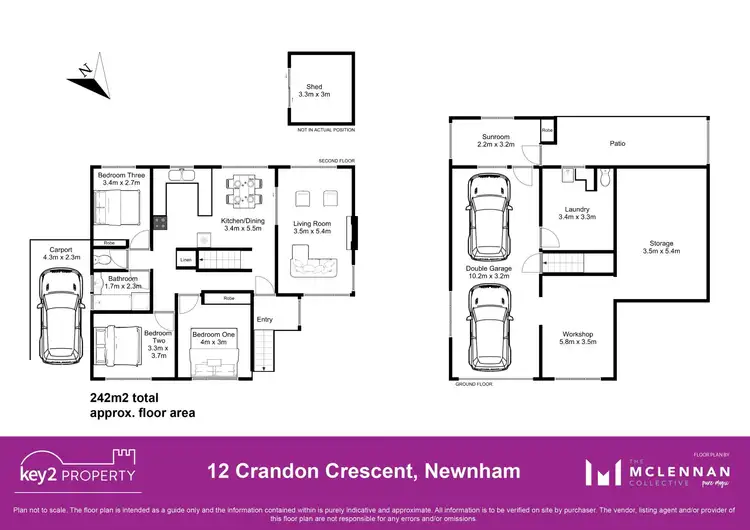 Floorplan of Homely house listing, 12 Crandon Crescent, Newnham TAS 7248