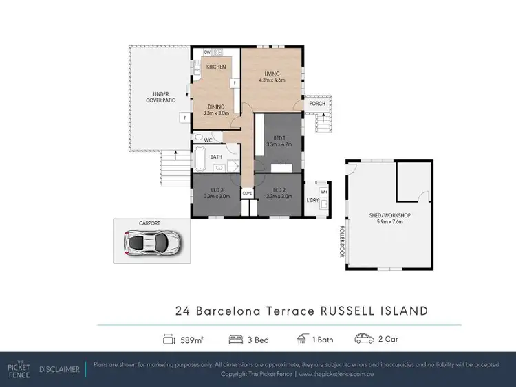 Floorplan of Homely house listing, 24 Barcelona Terrace, Russell Island QLD 4184