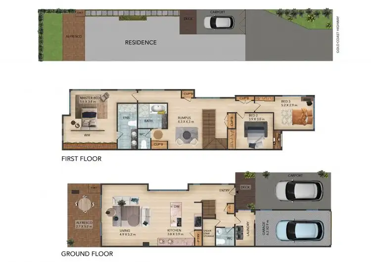 Floorplan of Homely house listing, 2/2248 Gold Coast Hwy, Mermaid Beach QLD 4218