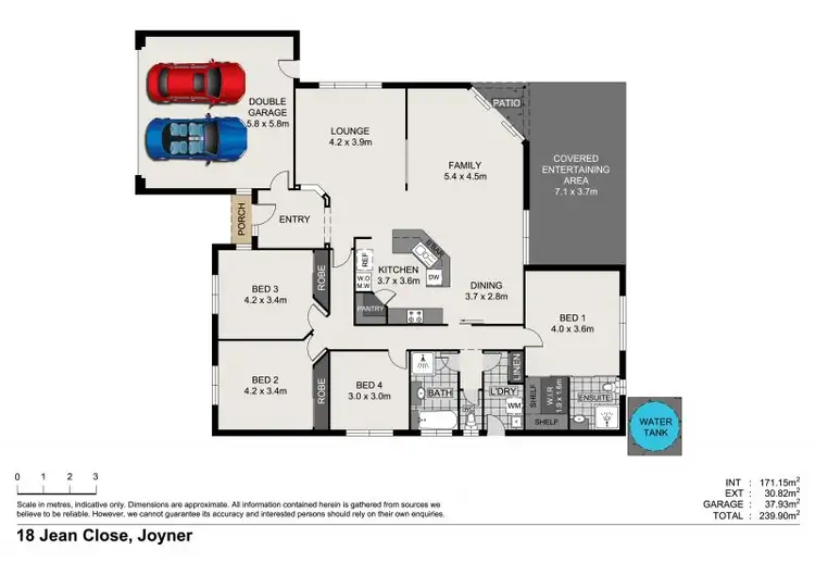Floorplan of Homely house listing, 18 Jean Close, Joyner QLD 4500