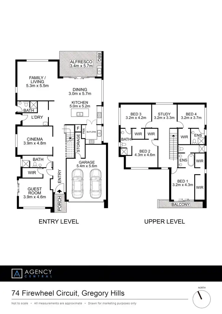 Floorplan of Homely house listing, 74 Firewheel Circuit, Gregory Hills NSW 2557