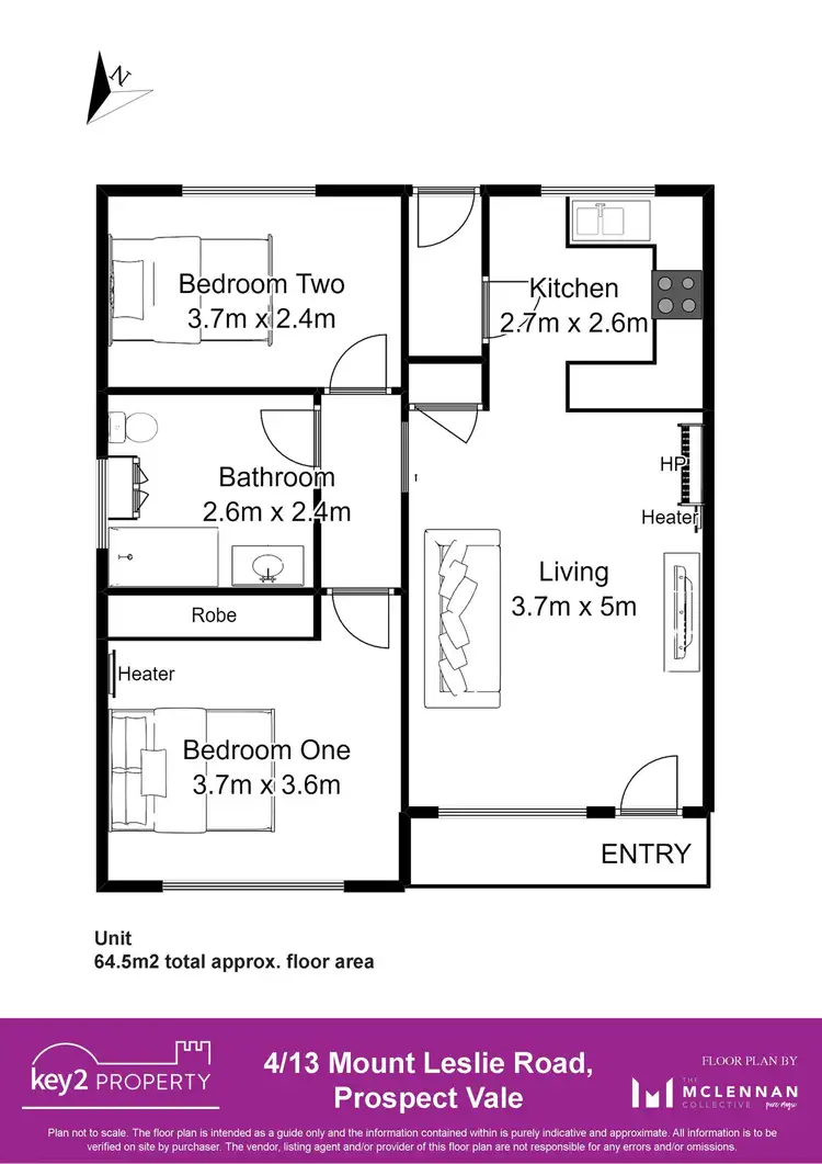 Floorplan of Homely unit listing, 4/13 Mount Leslie Road, Prospect TAS 7250