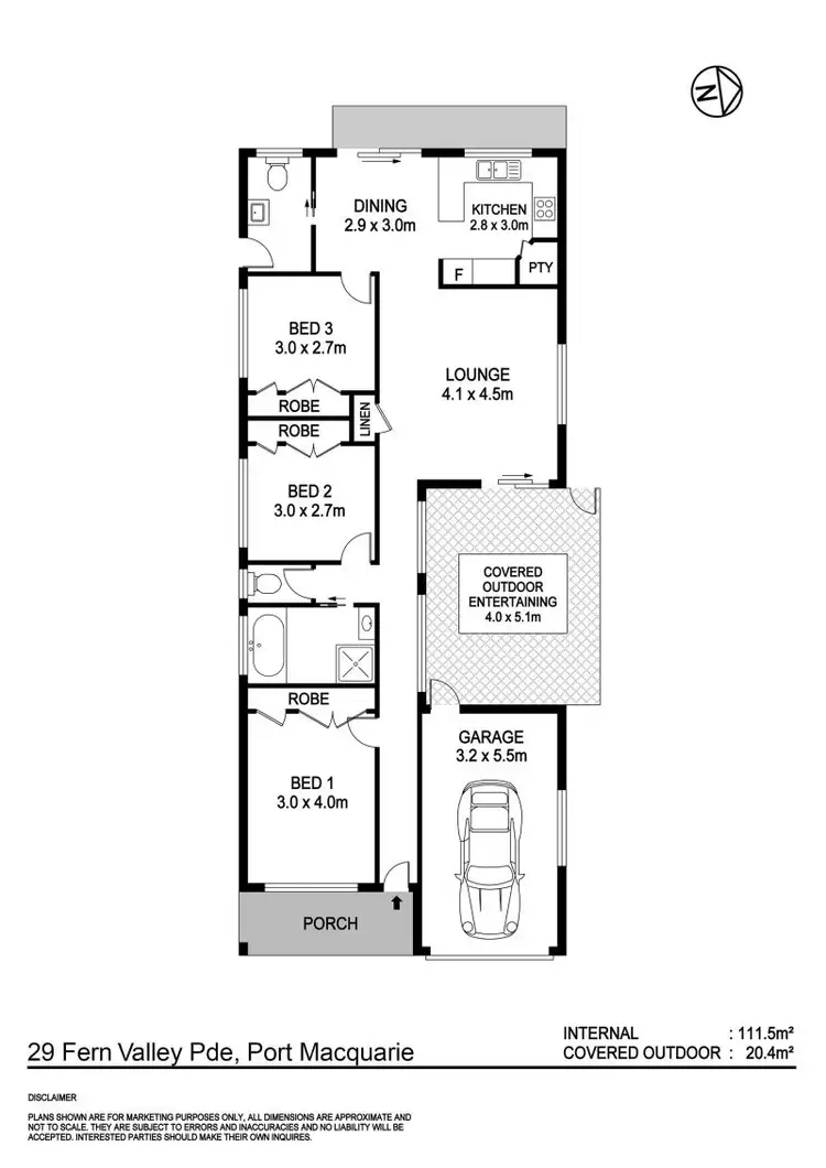 Floorplan of Homely house listing, 29 Fernvalley Parade, Port Macquarie NSW 2444