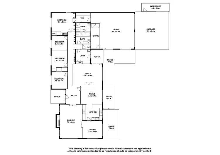 Floorplan of Homely house listing, 6 Bengalee Crescent, Mount Gambier SA 5290