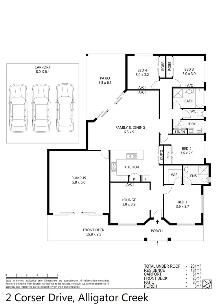 Floorplan of Homely house listing, 2-14 Corser Drive, Alligator Creek QLD 4816