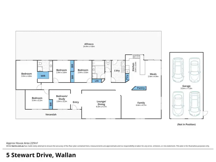 Floorplan of Homely house listing, 5 Stewart Drive, Wallan VIC 3756