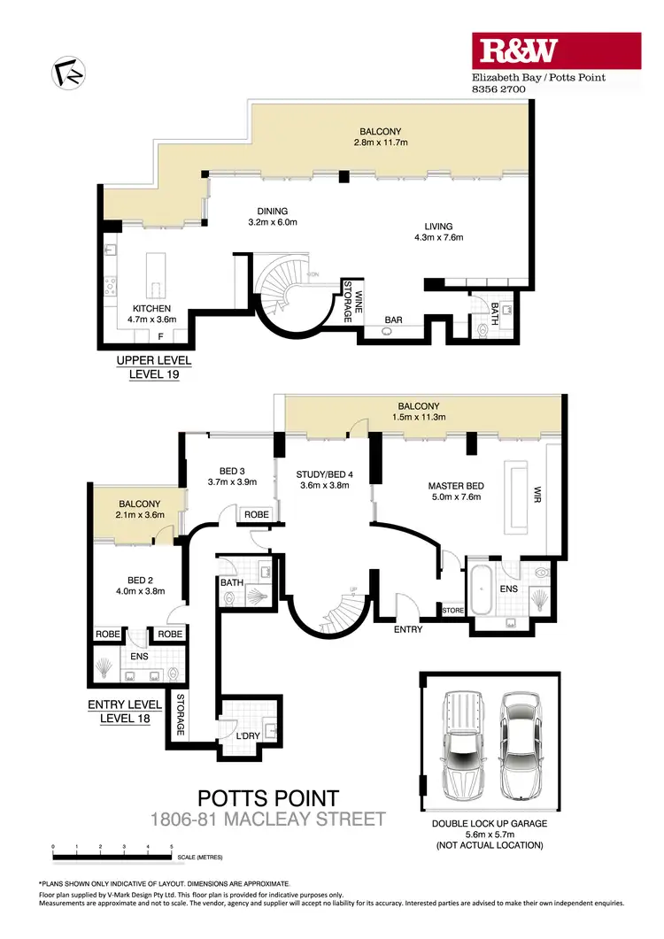 Floorplan of Homely apartment listing, 1806/81 Macleay Street, Potts Point NSW 2011