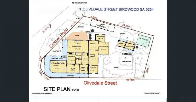 Floorplan of Homely house listing, 1 Olivedale Street, Birdwood SA 5234