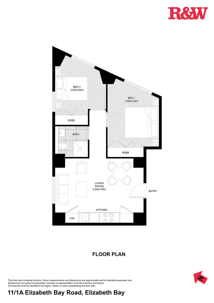 Floorplan of Homely apartment listing, 11/1A Elizabeth Bay Road, Elizabeth Bay NSW 2011
