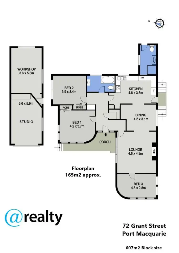 Floorplan of Homely house listing, 72 Grant Street, Port Macquarie NSW 2444